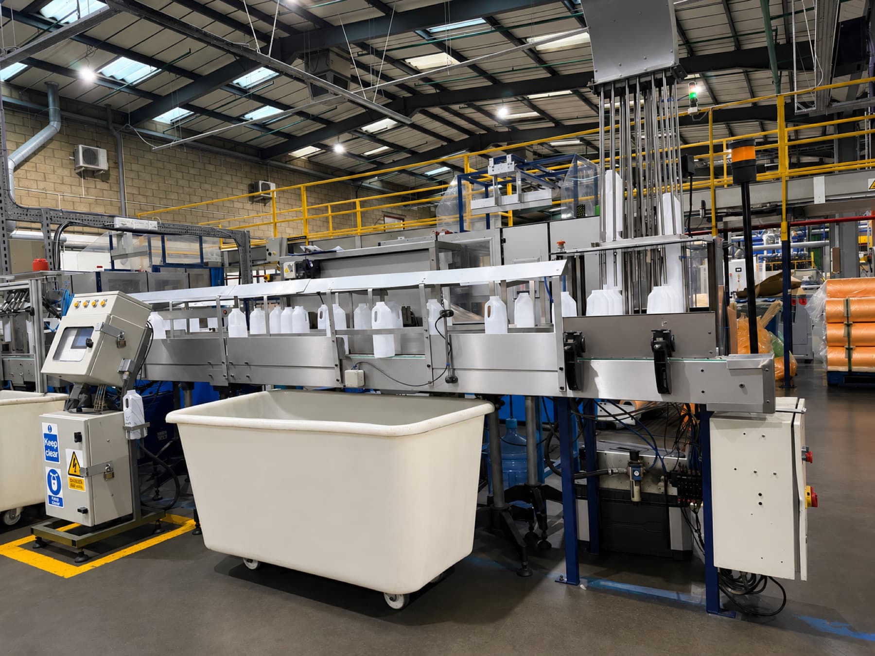 Production line, wide view